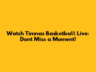 Watch Timnas Basketball Live: Don't Miss a Moment!